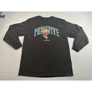 Primitive Skateboarding Long Sleeve Shirt Mens Small Black Angel Graphic Tee